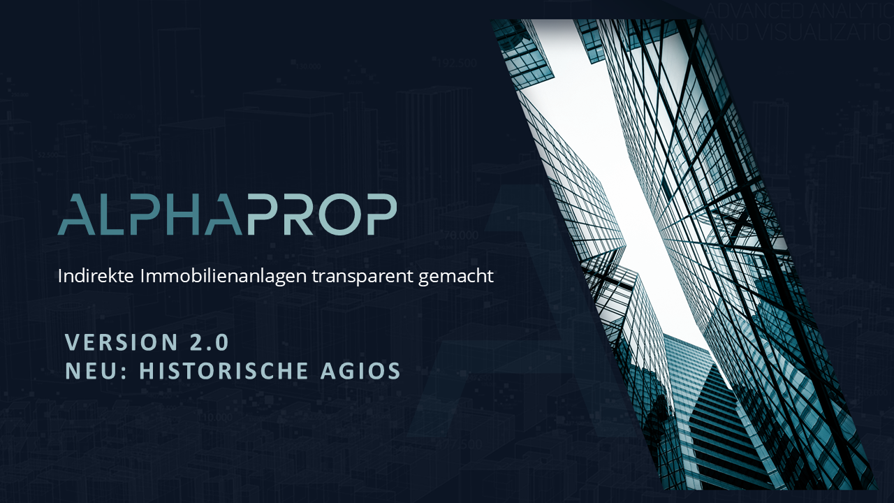 Release Alphaprop 2.0 – Neu mit historischen Agios